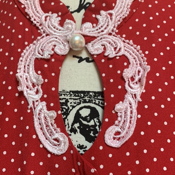 Amazing Vintage Jenny Petites Polka Dot Swing Dress Size 16 - Picture 5 of 8